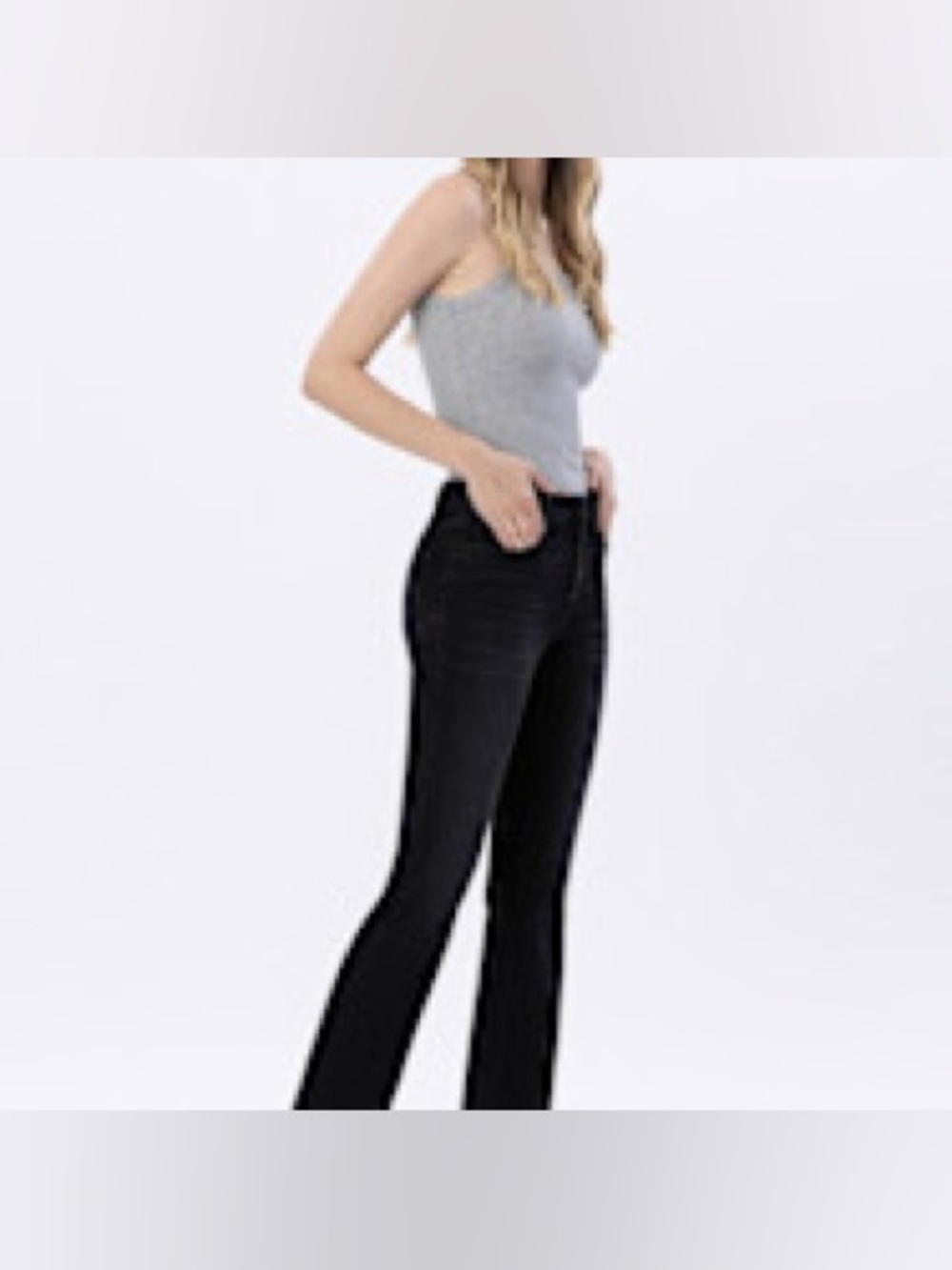 Mid Rise Bootcut Denim Pants - Picture 2 of 3